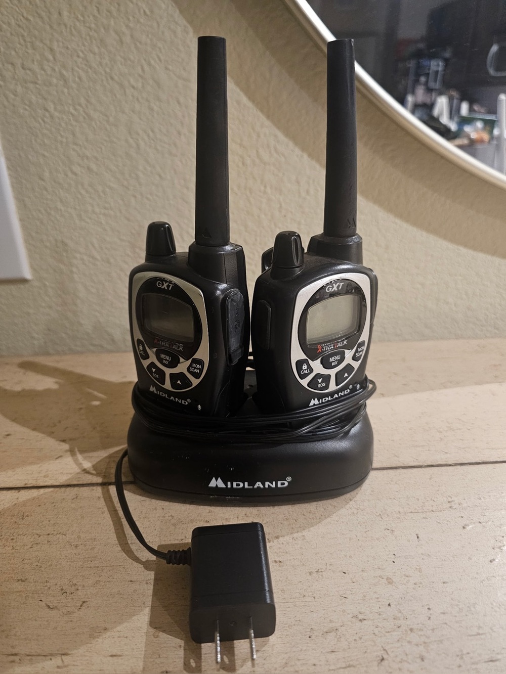 Midland Black Two-Pack Rechargeable Walkie Talkie Set
